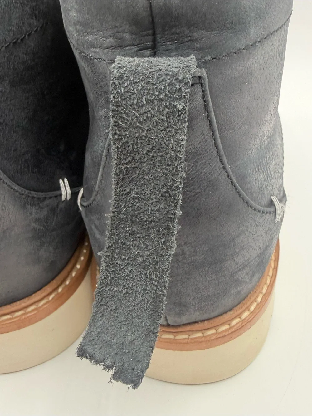Chukka Vibram LABEL Go-To Moc Boot Mens 10.5 Wms 12 Charcoal  Leather Unisex